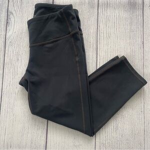 Athleta Blue Chaturanga Capri Crop Leggings Size Small